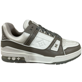 Louis Vuitton Trainer Sneaker Gray / White